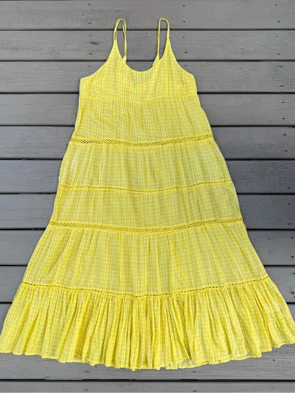 Free People Intimately  Yellow Maxi Dress